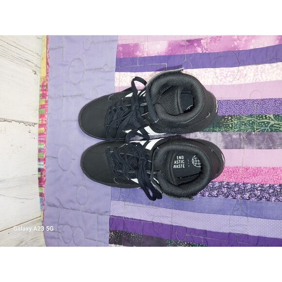 ADIDAS HVC 2 Wrestling Shoes SIZE 3 BLACK/WHITE Youth Kids - Picture 4 of 8